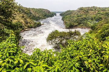 Sticker - Victoria Nile river under Murchison Falls, Uganda