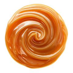 A caramel swirl top view clip art