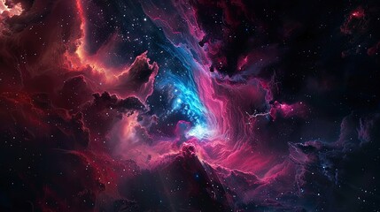Wall Mural - stary night cosmos. universe science astronomy. colorful space galaxy cloud nebula. illustration for
