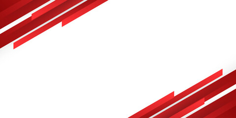red abstract geometric shapes on white background with empty space. abstract design concept. vector illustration