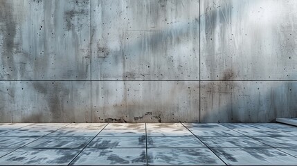 Poster - Gray cement wall. Generative AI.
