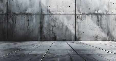 Poster - Gray cement wall. Generative AI.