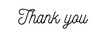 © deimos.az - Thank you text with cursive typograhphy
