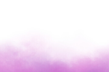 Wall Mural - purple smoke or fog on transparent background. fluffy purple mist fog isolated on white