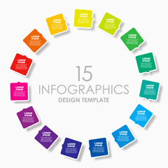 Wall Mural - Infographic design template with place for your data. Vector illustration.