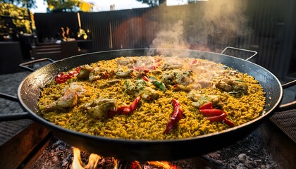 Wall Mural - Spanish paella