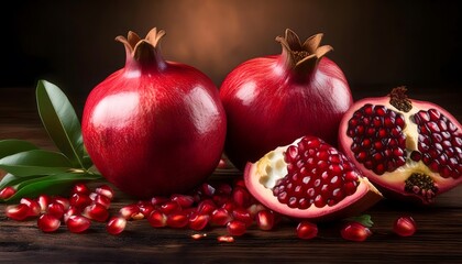 Wall Mural - Pomegranate on the table