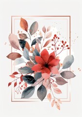 Canvas Print - Watercolor Floral Bouquet