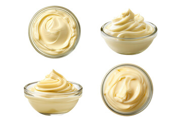 Set of Mayonnaise isolated on a transparent background