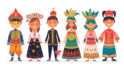 Cultural celebrations, festivals, and local traditions from different parts of the world, with traditional costumes and festive decorations