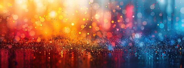 Poster - Abstract Glitter Background with Festive Lights