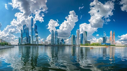 Wall Mural - Center of Moscow in sunny day