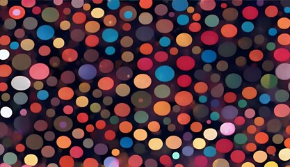 Wall Mural - illustration vector dots colors black background abstract