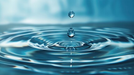 Poster - Water Drop Ripples