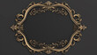 © Tahsin - Intricately Designed Vintage Frame With Ornate Patterns on Dark Background