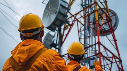 Poster - Telecommunications Engineers Constructing and Maintaining Digital Connectivity Infrastructure