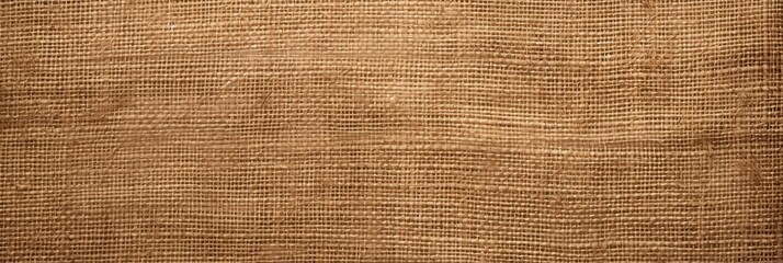 Wall Mural - Closeup of Brown Burlap Texture