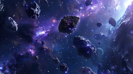 Wall Mural - superb fantasy style galaxy background