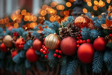 Poster - a close up of a christmas decoration.