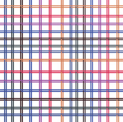 Wall Mural - Double checkered sheet with colored lines