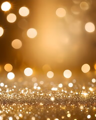 golden bokeh background
