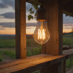 old lantern in the park