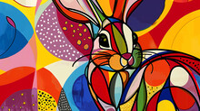 High Quality Abstract Rabit Scene Design Abstract Seamless Rabbit Art Free Stock Photo - Public Domain Pictures