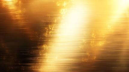 Wall Mural - A digital abstract background with horizontal lines in gold tones.