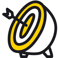 Sticker - illustration of a icon target