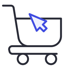 Poster - shopping cart icon