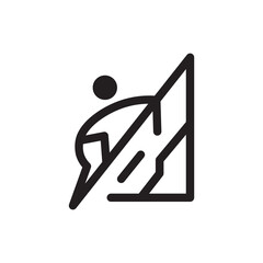 Poster - climbing logo icon