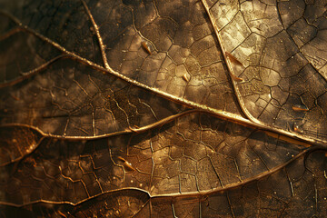 Wall Mural - Generative ai on theme of beautiful texture leaf from tree for design natural abstract background