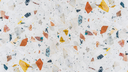 Wall Mural - Natural terrazzo floor tile White marble texture for skin tile wallpaper luxurious background. 