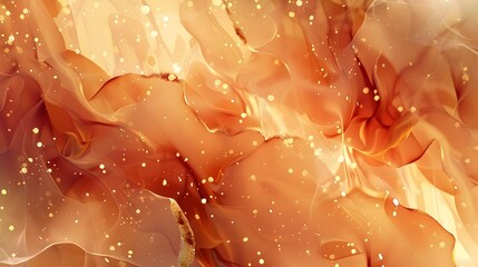 Canvas Print - Enchanting Bokeh Patterns with Organic Golden Shapes and Dreamy Ambiance