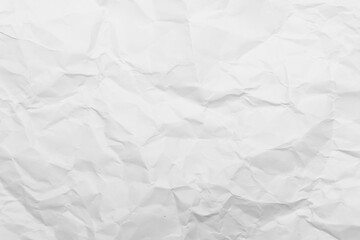 Poster - White Paper Texture background. Crumpled white paper abstract shape background with space paper recycle for text