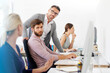 © Rosy/peopleimages.com - Advice, support and business people at computer with manager for creative project at digital agency. Teamwork, men and women consulting in office with design ideas, opinion or chat in coworking space
