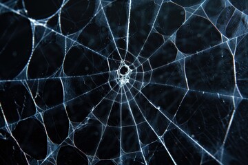 Intricate spider web pattern
