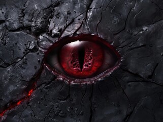 Poster - Demonic eye in the dark