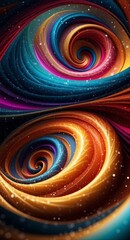 Wall Mural - Abstract multicolored background