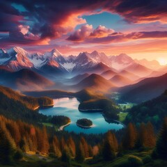 Wall Mural - Vast landscapes stretching beyond sight.