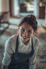 Canvas Print - Woman in kitchen