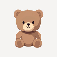 Poster - Cute brown teddy bear illustration