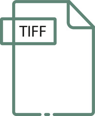 TIFF File format minimal icon