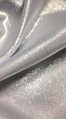 Wall Mural - Glitter bokeh of satin fabric for background. Textile close up rippled elegant