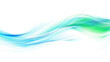 © id512 - abstract blue and green flowing waves overlay isolated on transparent or white background