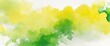 © Reazy Studio - Yellow green and white watercolor abstract color splash design background
