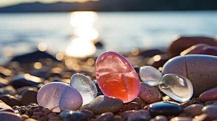 Wall Mural - stones on the beach