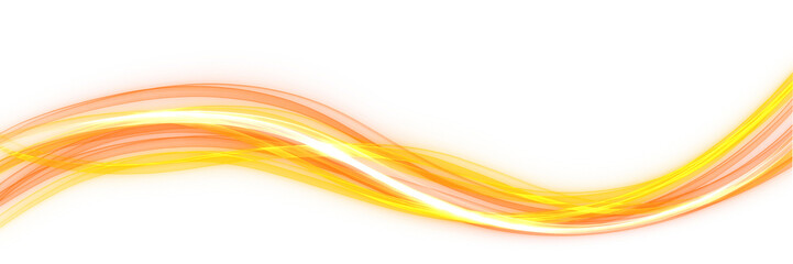 Wall Mural - futuristic neon lines with yellow light