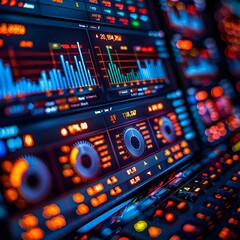 Wall Mural - a close up of a computer screen.