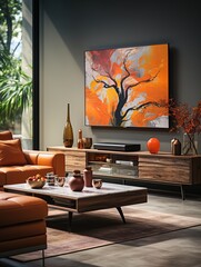 Wall Mural - modern living room